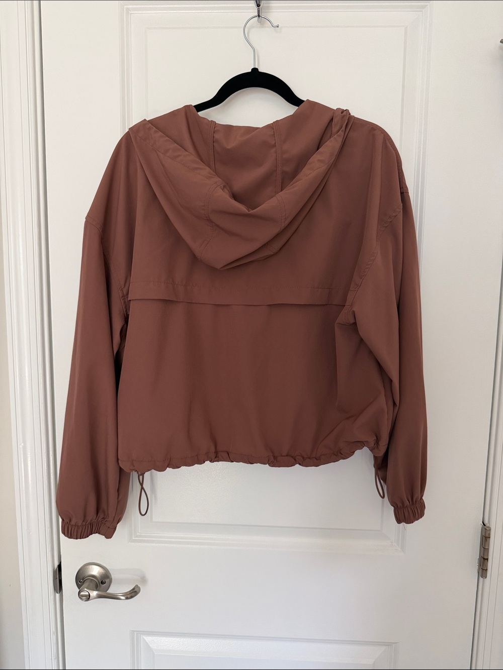 Old Navy Rust Brown Hooded Zip Active Jacket - Picture 4 of 5